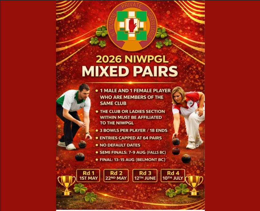 NIWPGL launch a new Mixed Pairs Competition for the 2026 Season