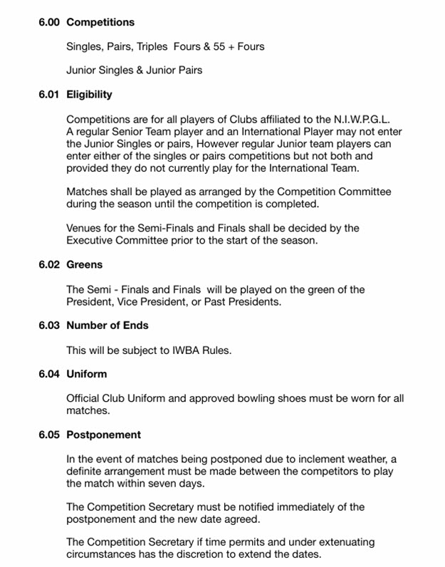 NIWPGL Rules 2025 Page 31